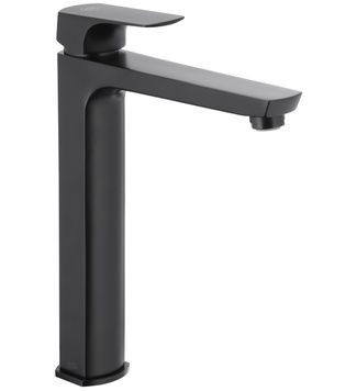 Смеситель для умывальника KFA ARMATURA MOKAIT BLACK 5532-612-81 отдельностоящий с донным клапаном - 5532-612-81