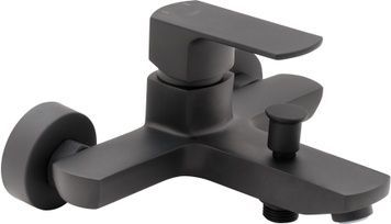 Змішувач для ванни QTAP Lipno QTNH3023101DCB чорний з коротким виливом - QTNH3023101DCB