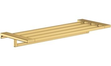 Поличка HANSGROHE з тримачем для рушників AddStoris Polished Gold Optic 41751990 золото
