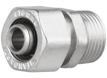 Муфта обтискна Thermo Alliance Standart 16х1/2" ЗР перехідна пряма розбірна латунь SD154W1615