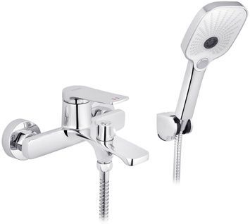 Смеситель для ванны Kroner KRP Makon-C060 с душевым гарнитуром, латунь, хром CV033864 - KRP Makon-C060
