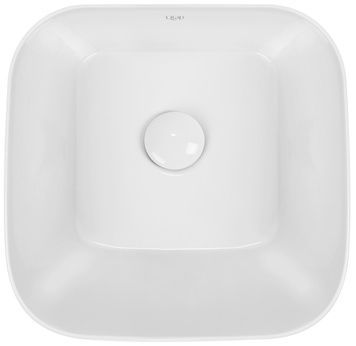Раковина-чаша QTAP Scorpio 350х390х120 White з донним клапаном QT14112241W - QT14112241W