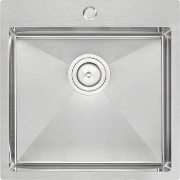 Кухонна мийка інтегрована QTAP D5050 Satin 2,7/1,0 мм - QTD505010