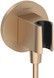 Шлангове підключення з тримачем HANSGROHE FixFit S Brushed Bronze 26888140 бронза - 26888140 - 1