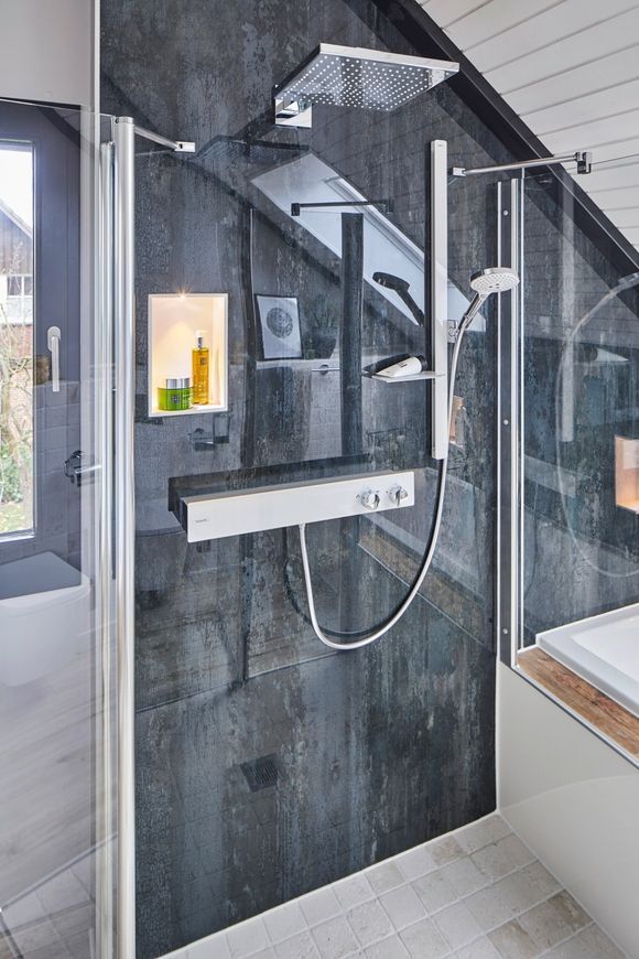 Верхній душ з тримачем HANSGROHE Raindance E 300 1jet Chrome 26238000 хром - 26238000