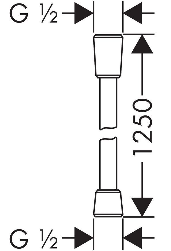 Душовий набір HANSGROHE Croma Select S 110 Vario 3jet шланг 125 см Chrome/White 26421400 хром/білий - 26421400