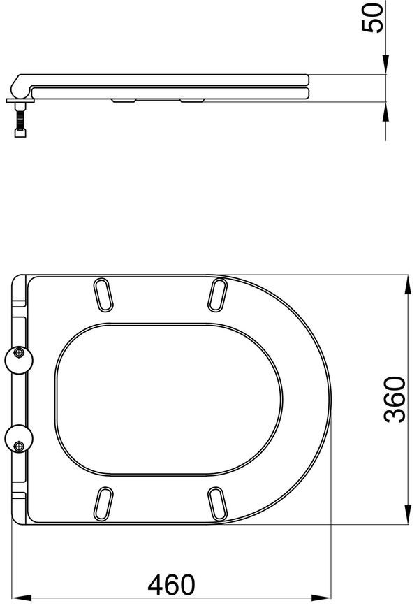 Сиденье для унитаза QTAP (Robin, Scorpio) с микролифтом Slim QT99HY2049W - QT99HY2049W