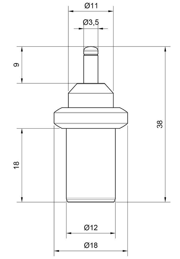 Термоелемент для антиконденсаційного клапану ICMA 45&deg;C №9311 C06132AF1045 - C06132AF1045