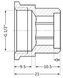 Удлинитель латунный Thermo Alliance Standart 1/2" ВРх1/2" НР, 10 мм SD4221510