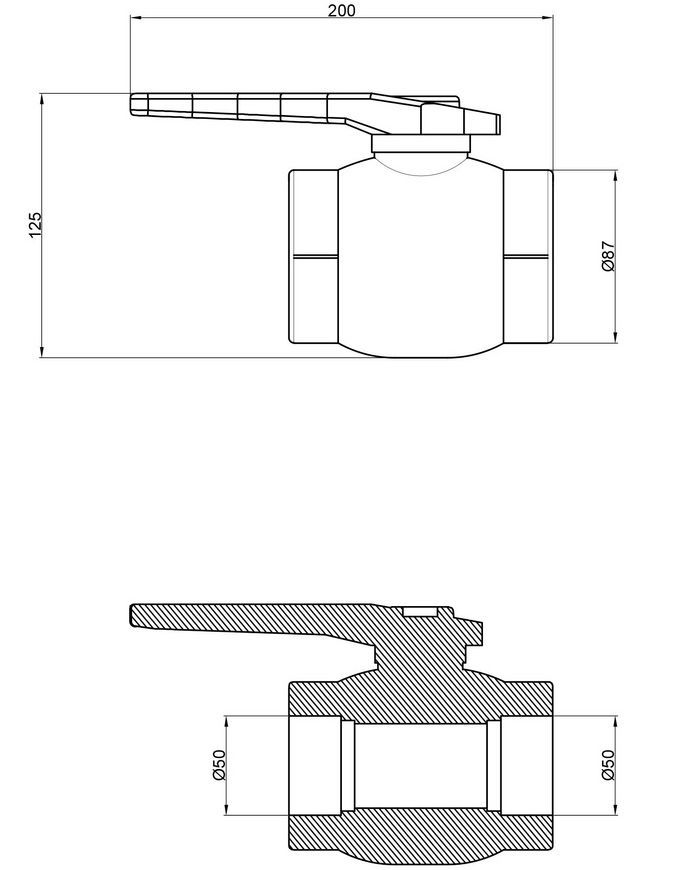 Кран шаровой PPR THERMO ALLIANCE 50 - DSW118