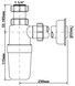 Сифон для умывальника McALPINE 1 1/4&Prime; x 32 мм HC2-J (HC2J) - HC2J - 2