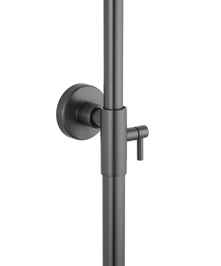 Душевая система термостатическая Kroner KRP Axis Line thermo-GRP0636 на 3 потребителя, графит, латунь CV036842 - Axis Line thermo-GRP0636