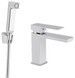 Смеситель для раковины Qtap Gemini с гигиеническим душем Chrome/White QTGEM272CRW45691 - QTGEM272CRW45691 - 1
