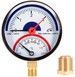 Термоманометр Thermo Alliance Standart 80 мм латунное нижнее подключение 1/2"НР 4 бар 120&ordm;С SD1724B