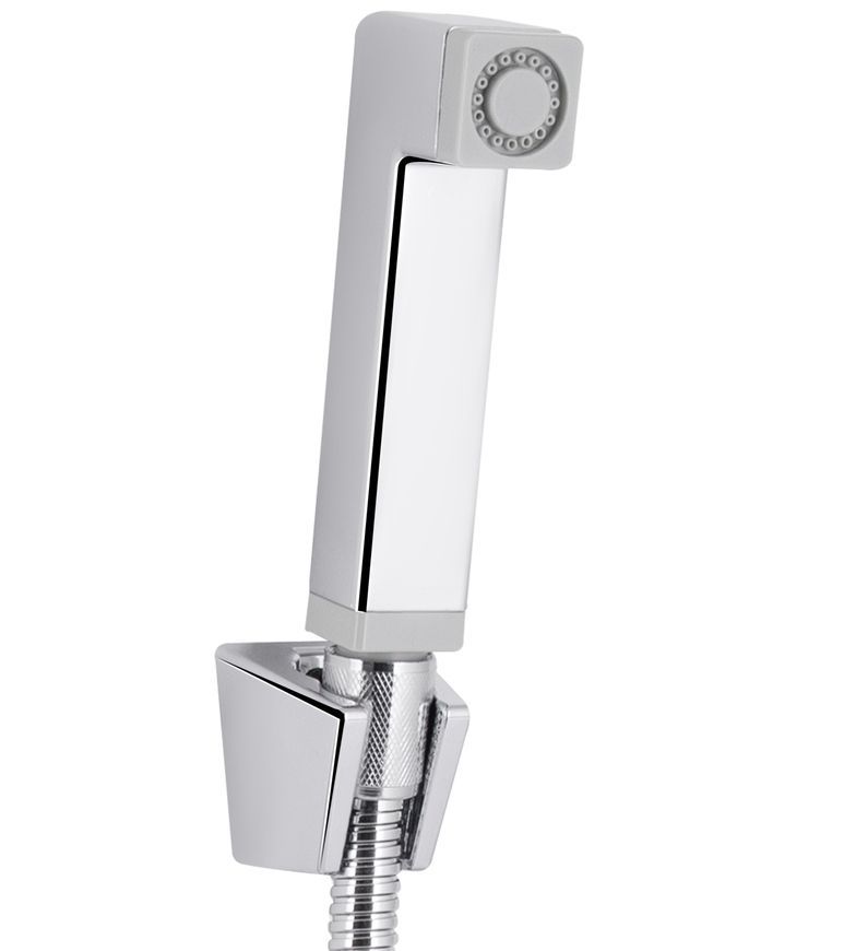 Смеситель для раковины Qtap Gemini с гигиеническим душем Chrome/White QTGEM272CRW45691 - QTGEM272CRW45691