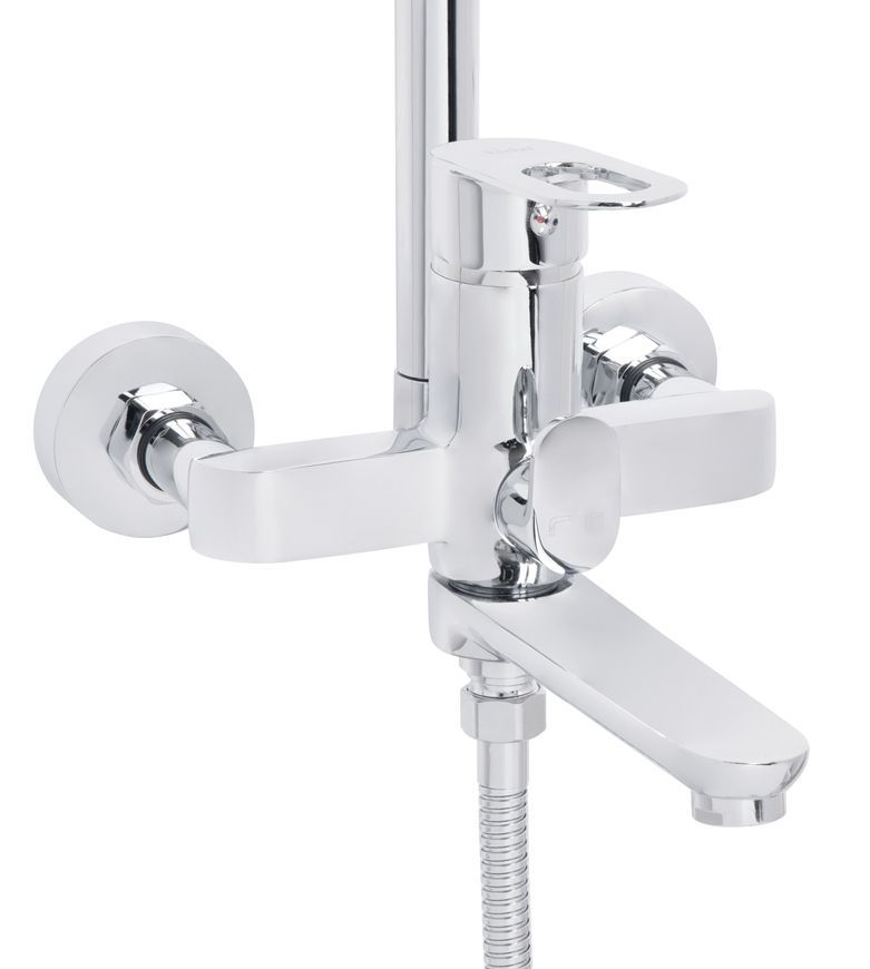 Душова система Lidz Latwa 1031 на три споживача (з виливом) Chrome LDLAT1031CRM48993 - LDLAT1031CRM48993