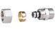 Муфта обтискна SD Plus 16х1/2" ЗР перехідна пряма розбірна латунь SD154W1615