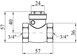 Пелюстковий зворотний клапан Karro 3/4" ВР KR107/2 латунний CV008801 - KR107/2 - 2