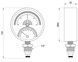 Термоманометр Thermo Alliance Standart 80 мм латунное нижнее подключение 1/2"НР 4 бар 120&ordm;С SD1724B