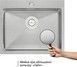Кухонная мойка интегрированная QTAP D6050 2,7/1,0 мм Satin - QTD605010 - 2