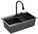 Кухонна мийка Kroner KRP Schwarze SET7546HM PVD 3.0/0.7 мм чорна CV032277 Schwarze-SET7546HMPVD - Schwarze-SET7546HMPVD - 7