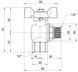 Кран шаровой SD FORTE 1/2" ВН для воды угловой (бабочка) SF267W15 - SF267W15 - 2