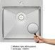 Кухонна мийка інтегрована QTAP D5050 Satin 2,7/1,0 мм - QTD505010 - 2