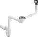 Сифон для композитної мийки на одну чашу HANSGROHE D16-10 з переливом Chrome 43927000