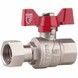 Кран кульовий з накидною гайкою SD FORTE 1/2"х1/2" ВР для води прямий SF260W15