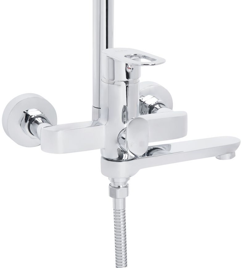 Душова система Lidz Latwa 1031 на три споживача (з виливом) Chrome LDLAT1031CRM48993 - LDLAT1031CRM48993