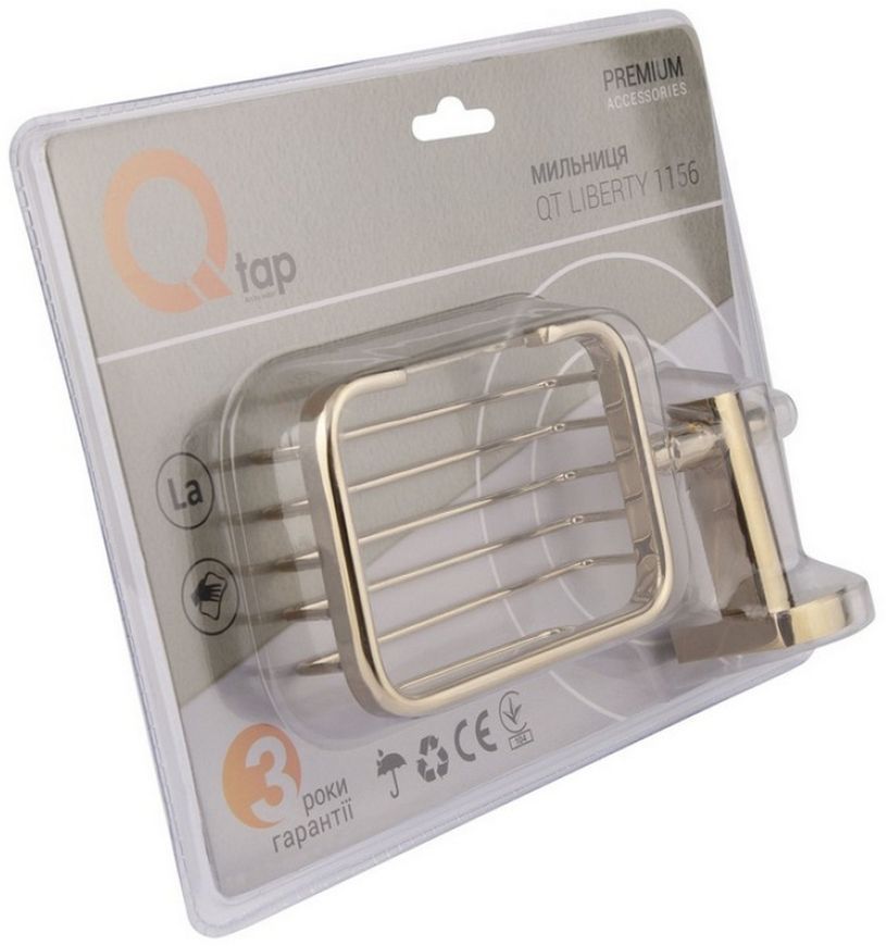 Мыльница QTAP Liberty ORO 1156 золото QTLIBORO1156
