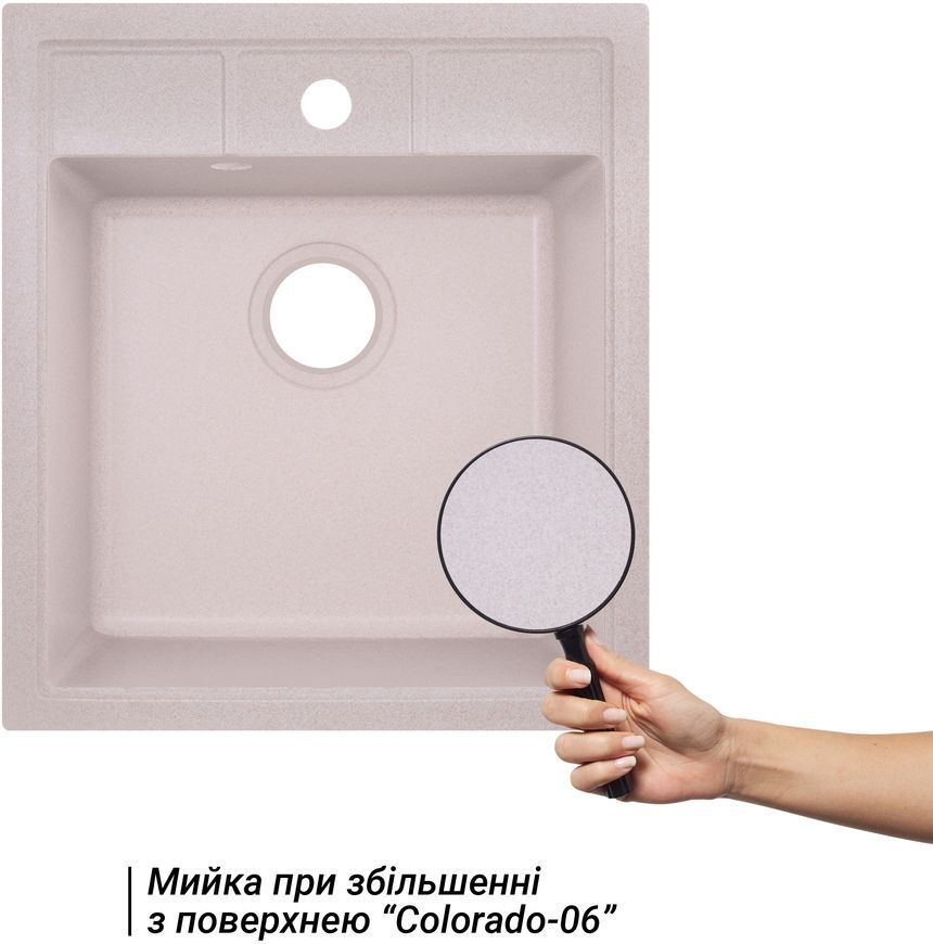 Кухонна мийка LIDZ 460х515/200 COL-06 (LIDZCOL06460515200) - LIDZCOL06460515200