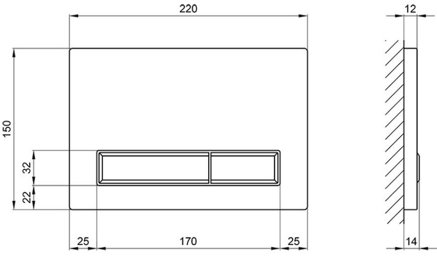 Набір інсталяція 4 в 1 QTAP Nest ST з лінійною панеллю змиву QT0133M425M08V1091MB - QT0133M425M08V1091MB