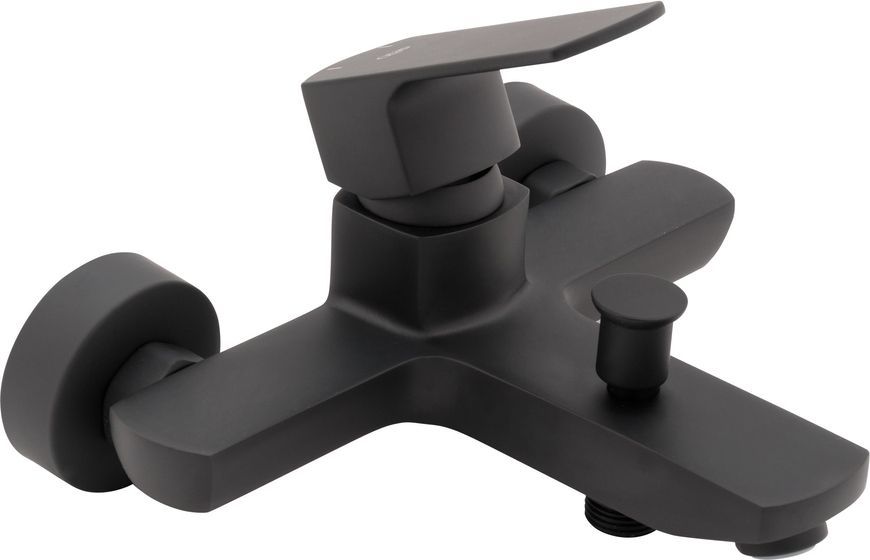 Смеситель для ванны QTAP Lipno QTNH3023101DCB черный с коротким изливом - QTNH3023101DCB