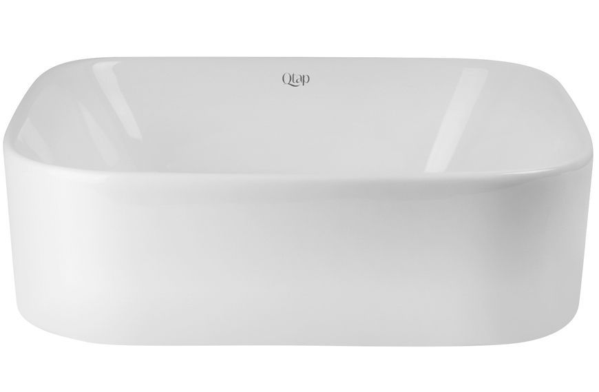 Раковина-чаша QTAP Scorpio 350х390х120 White с донным клапаном QT14112241W - QT14112241W