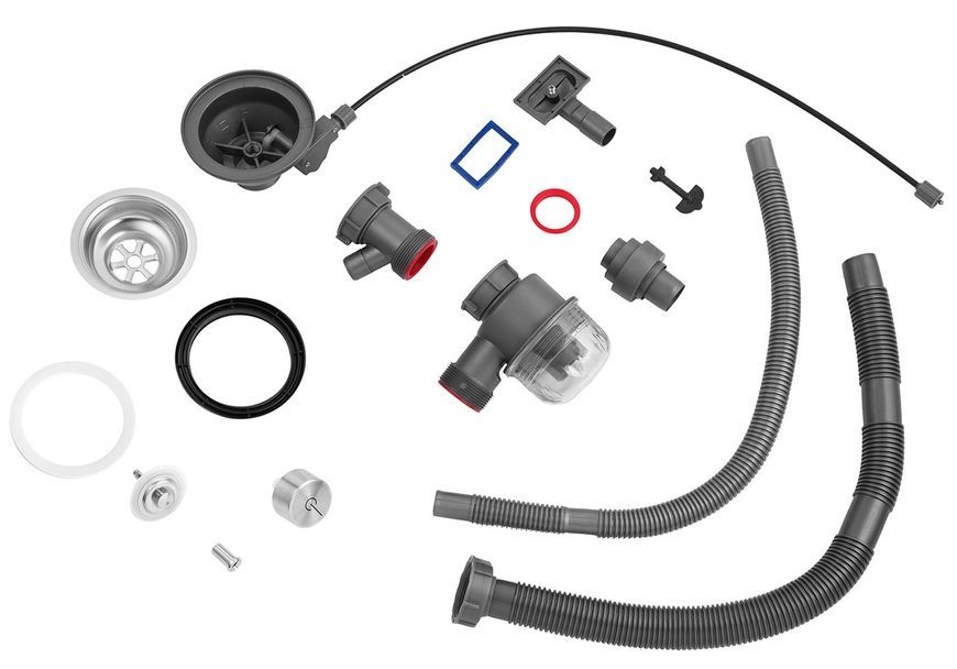 Кухонна мийка Kroner KRP Schwarze SET7546HM PVD 3.0/0.7 мм чорна CV032277 Schwarze-SET7546HMPVD - Schwarze-SET7546HMPVD