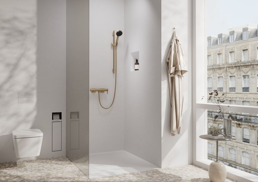 Смеситель для душа HANSGROHE Tecturis E Brushed Bronze 73620140 бронза - 73620140