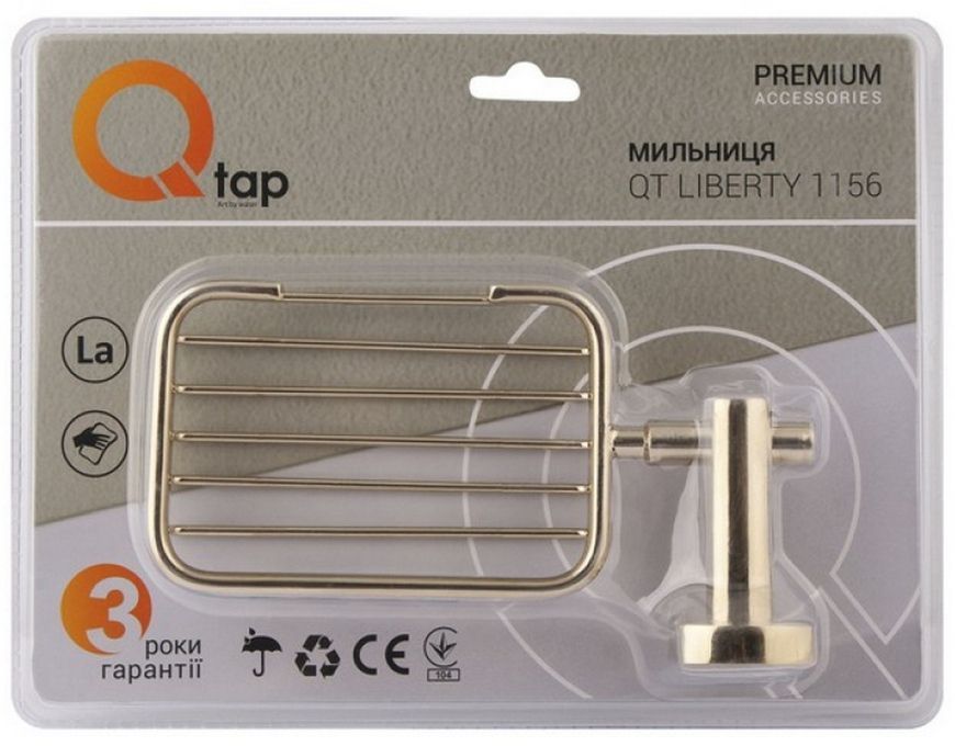 Мыльница QTAP Liberty ORO 1156 золото QTLIBORO1156