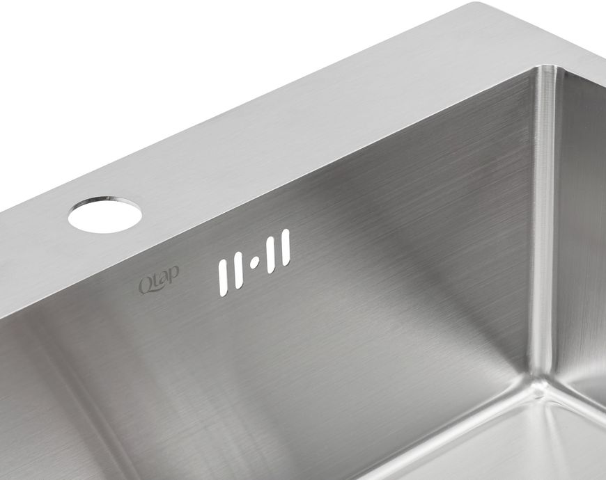 Кухонная мойка интегрированная QTAP D6050 2,7/1,0 мм Satin - QTD605010