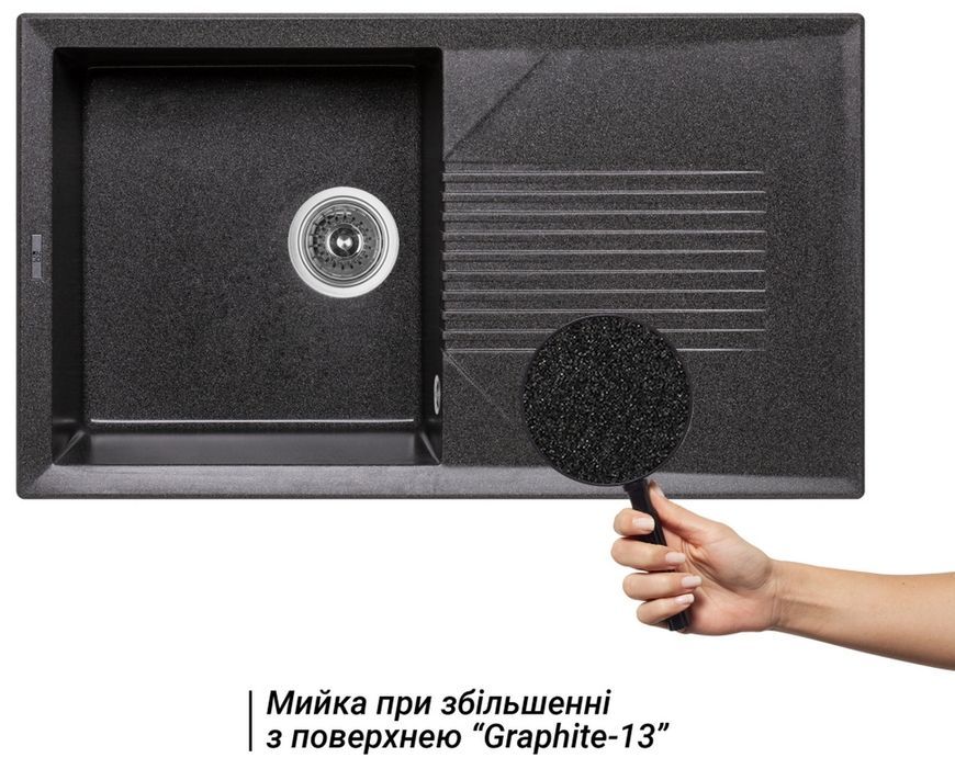 Кухонна мийка LIDZ 860х500/240 GRF-13 (LIDZGRF13860500240) - LIDZGRF13860500240