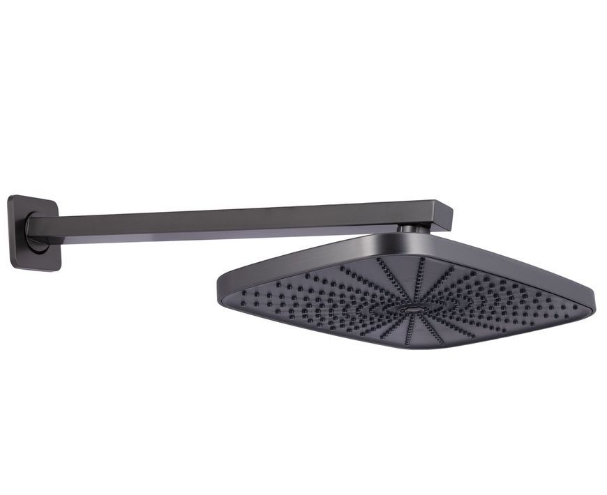 Душевая система Qtap Gemini скрытого монтажа на два потребителя Gunmetal Black PVD QTGEM113GMB45698 - QTGEM113GMB45698