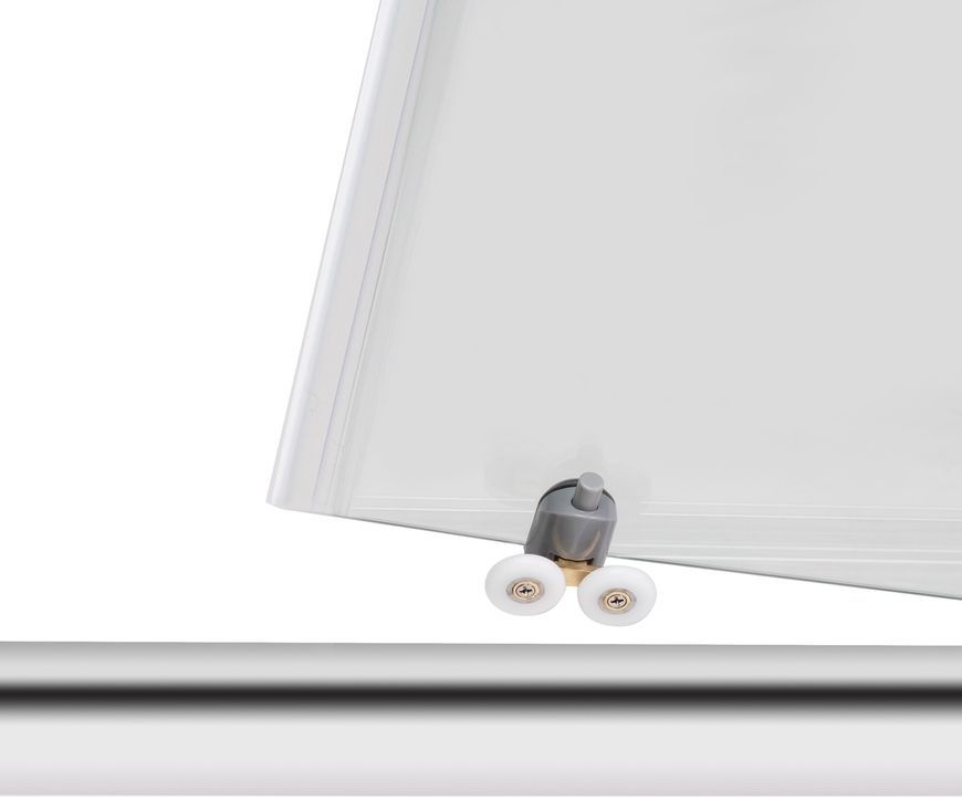 Душові двері LIDZ ŻYCIE 90x185, скло прозоре 5 мм, розсувні - LZSD90185CRMTR