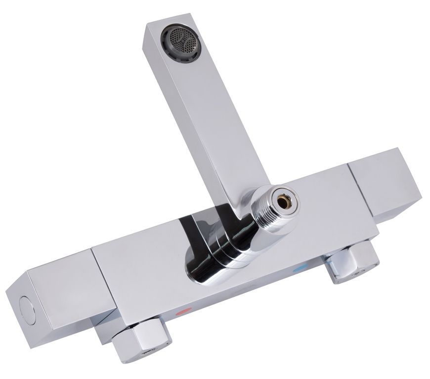 Душова система термостатична Qtap Swan Cascada з поворотним виливом Chrome QTSWA112CRM45902 - QTSWA112CRM45902