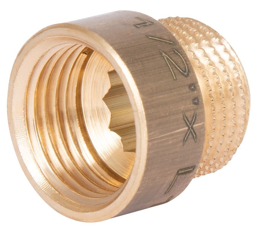 Удлинитель латунный Thermo Alliance Standart 1/2" ВРх1/2" НР, 10 мм SD4221510