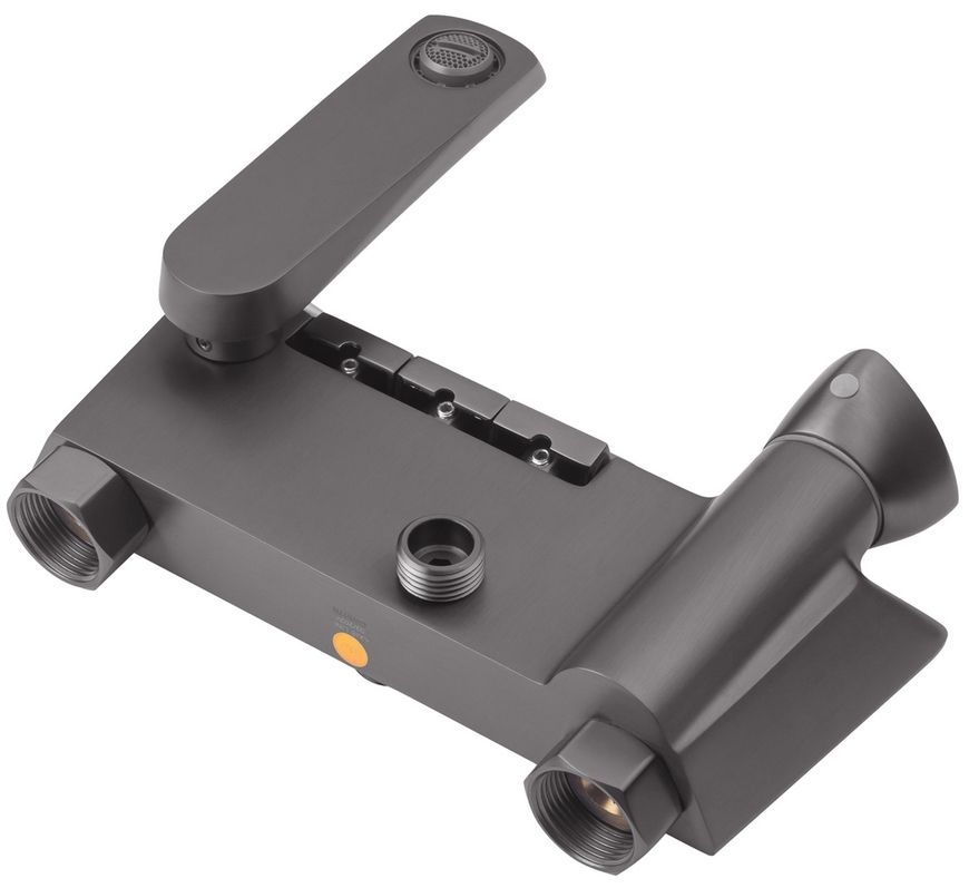 Душевая система термостатическая Kroner KRP Axis Line thermo-GRP0636 на 3 потребителя, графит, латунь CV036842 - Axis Line thermo-GRP0636
