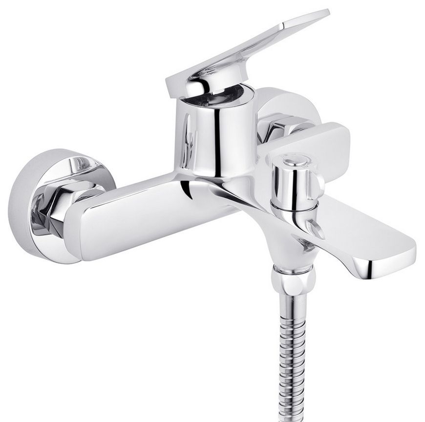 Смеситель для ванны Kroner KRP Makon-C060 с душевым гарнитуром, латунь, хром CV033864 - KRP Makon-C060