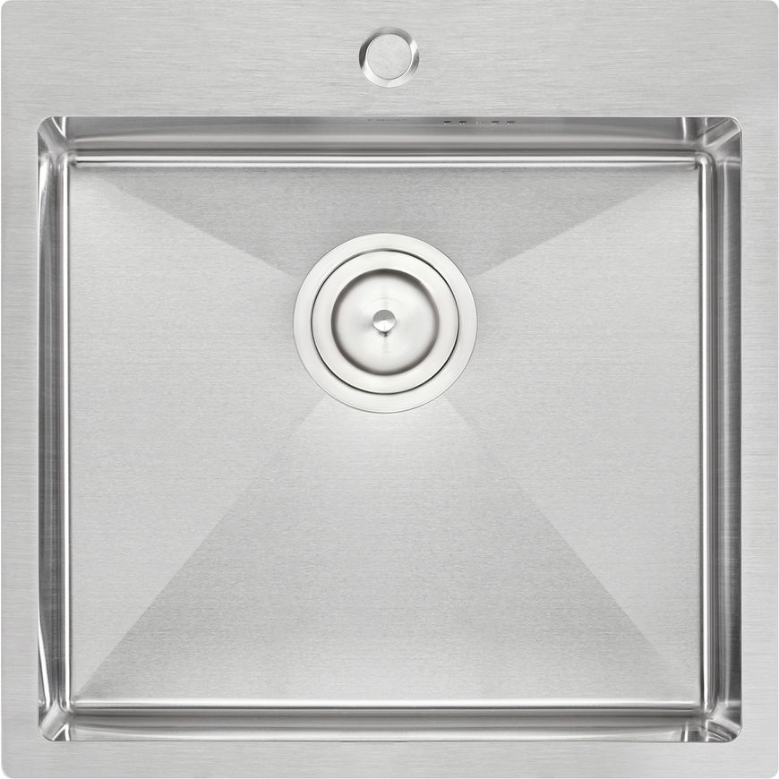 Кухонная мойка интегрированная QTAP D5050 Satin 2,7/1,0 мм - QTD505010