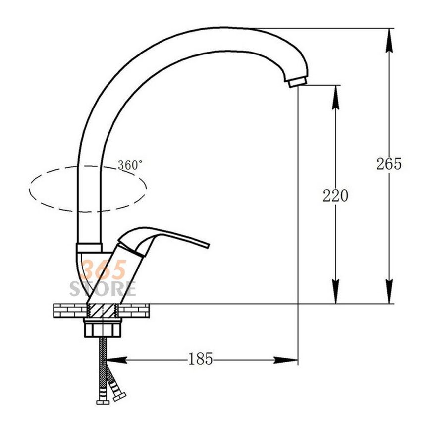 Смеситель для мойки POTATO P59223-7 - POTP592237