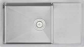 Кухонна мийка інтегрована QTAP D7844 3,0/1,2 мм Satin