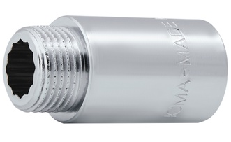 Подовжувач латунний хромований Icma 1/2"ЗРх1/2"ВР довжина 40 мм №19 81019AD04006